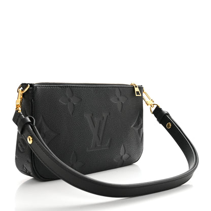 Louis Vuitton Empreinte Monogram Giant Multi Pochette Accessories Large Pochette Black 2 of 9