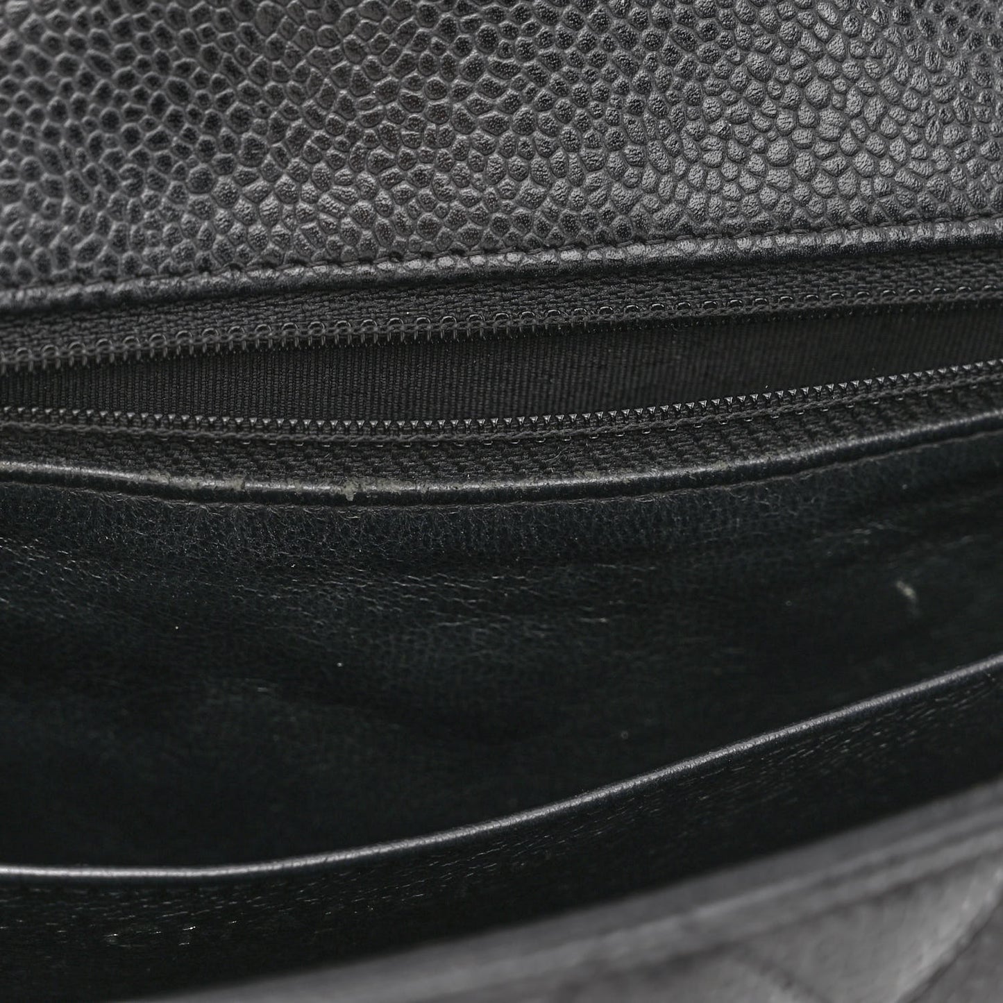 Caviar Quilted Jumbo Single Flap Black