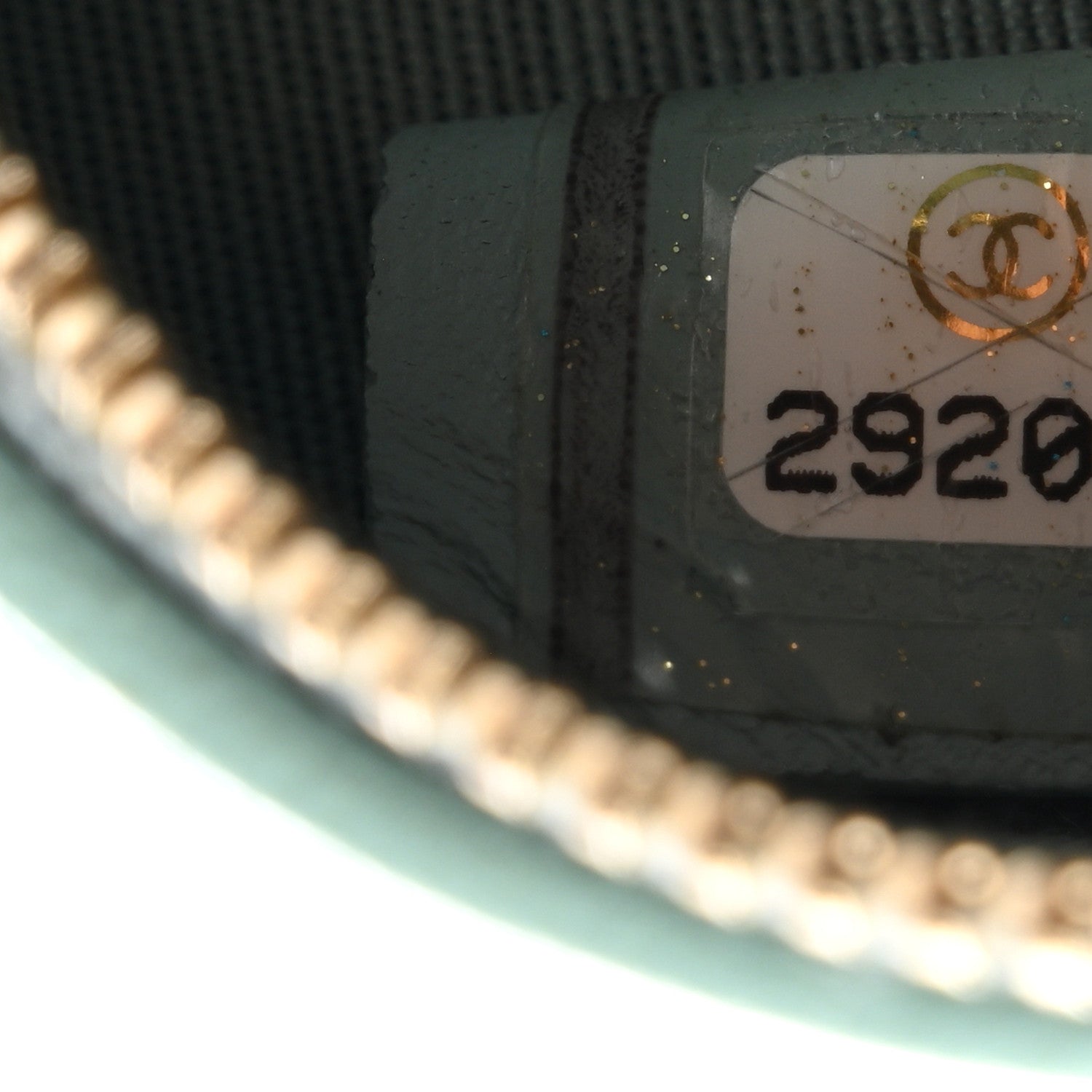 Chanel Goatskin Quilted Chanel 19 Round Clutch With Chain Light Blue 7 of 10