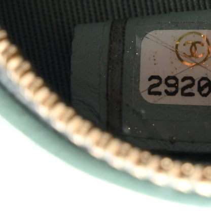 Chanel Goatskin Quilted Chanel 19 Round Clutch With Chain Light Blue 7 of 10