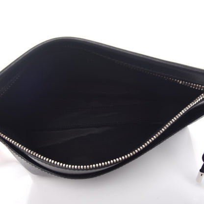 Christian Dior Calfskin Cork Signature Bee Homme Pochette Black 5 of 7