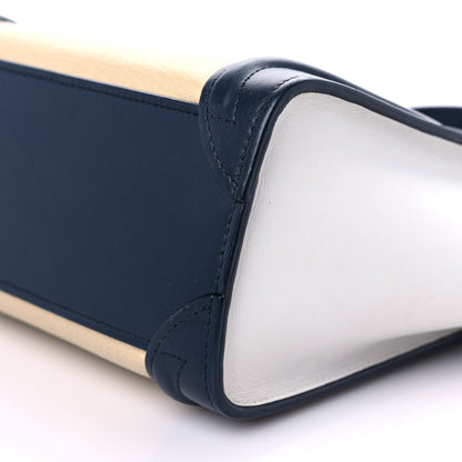 Celine Drummed Calfskin Nano Tri-Color Luggage Firefly 10 of 13