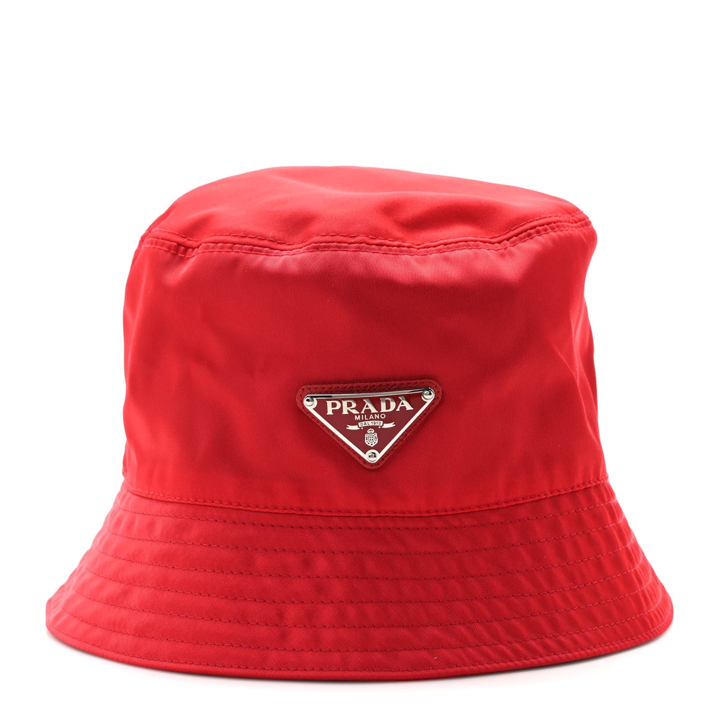 Tessuto Nylon Bucket Hat M Rosso