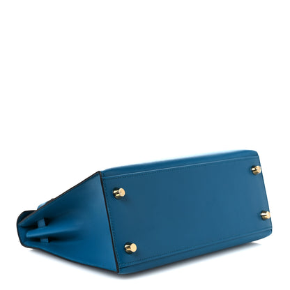 Hermes Box Kelly Sellier 25 Bleu Izmir 4 of 14