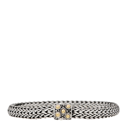 John Hardy Sterling Silver 18K Yellow Gold 7mm Jaisalmer Classic Chain Dot Bracelet 1 of 4