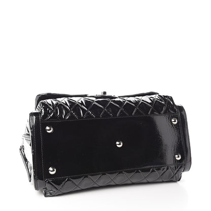 Chanel Patent Quilted Day Glo Flap Bag Black 3 of 10