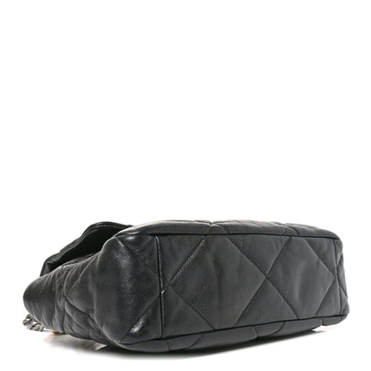 Chanel Goatskin Quilted Large Chanel 19 Flap Black 4 of 10