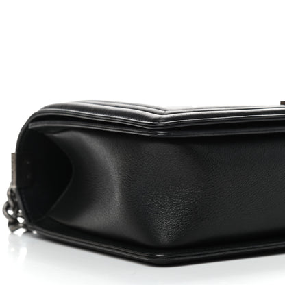 Chanel Calfskin Quilted New Medium Boy Flap Black 11 of 12