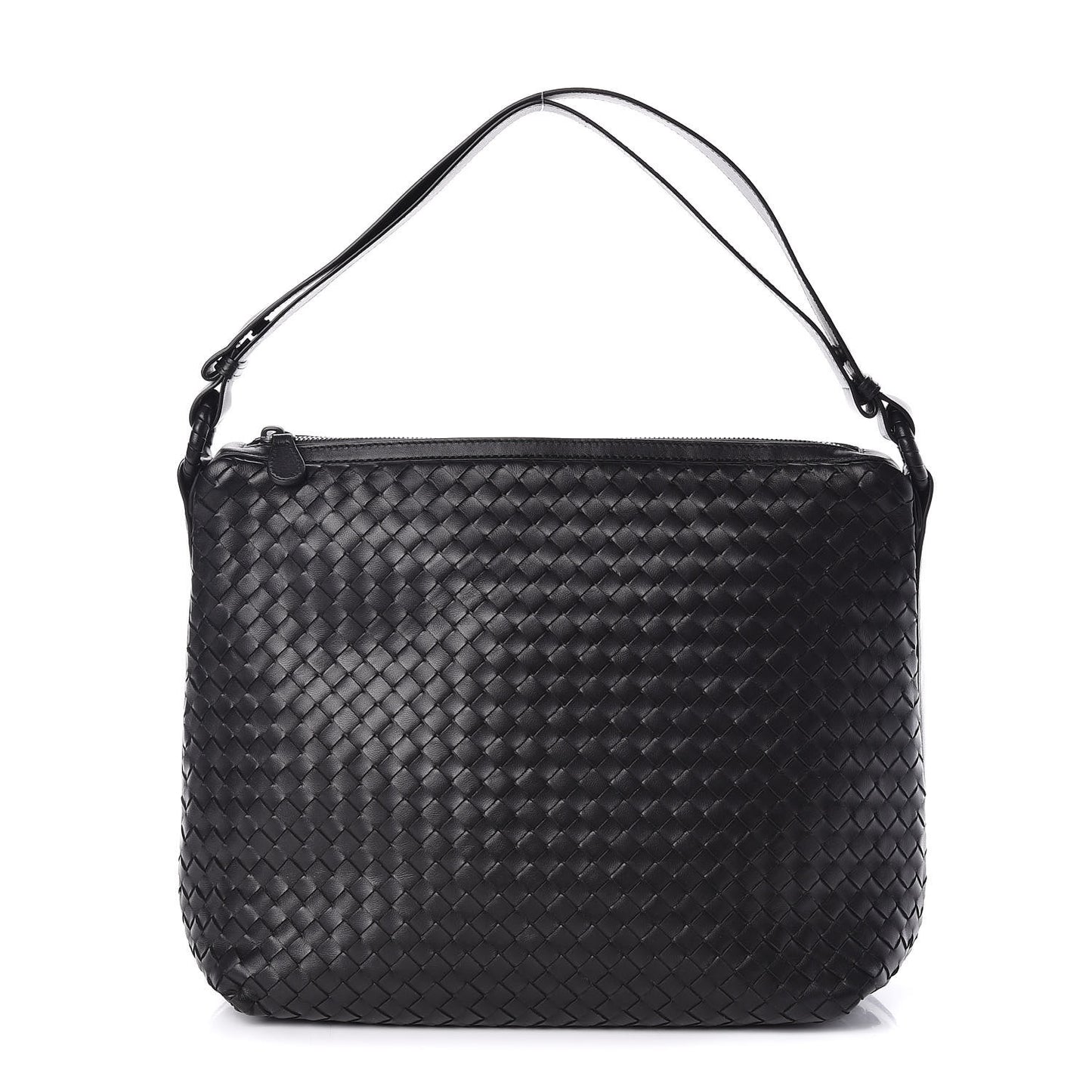 Nappa Intrecciato Hobo Black