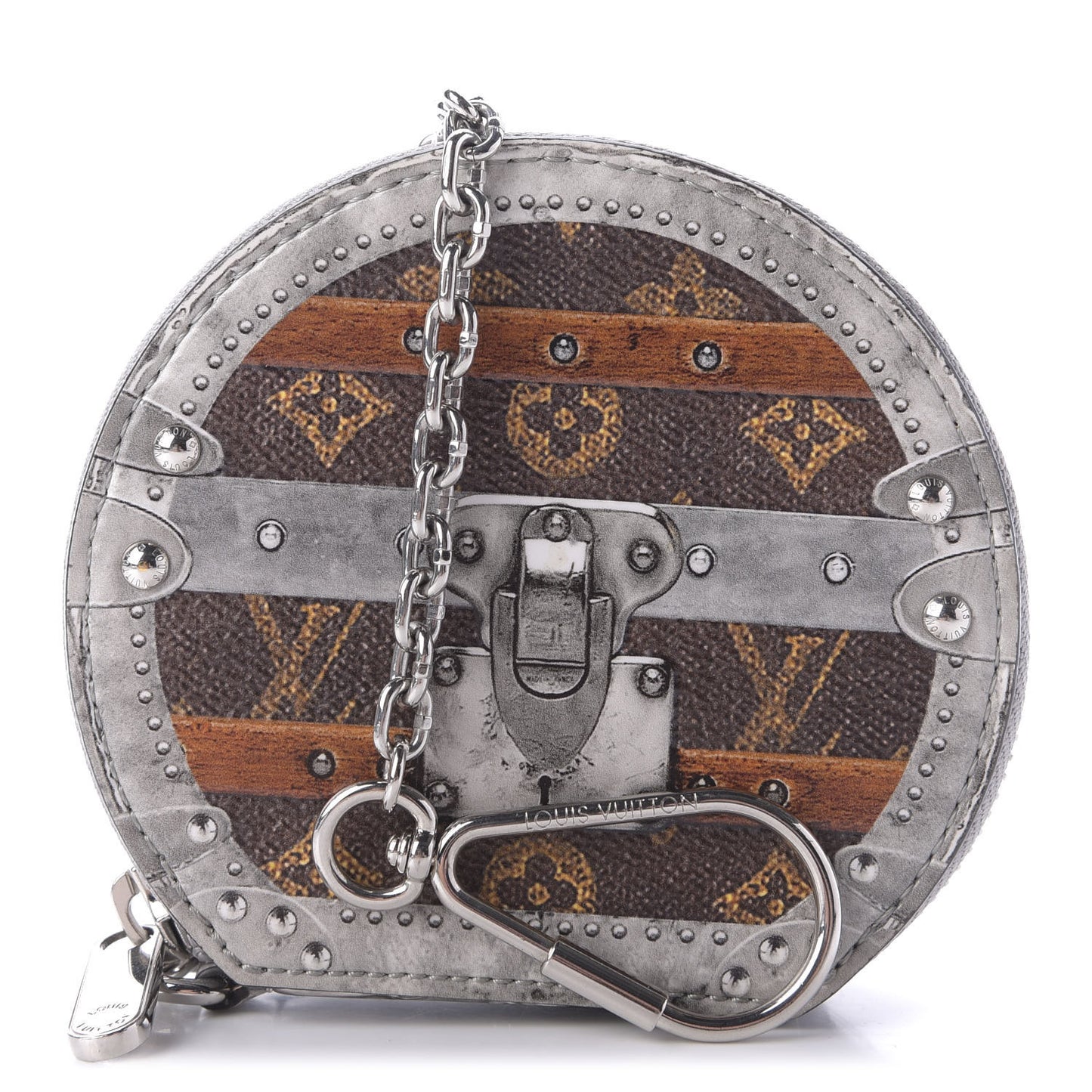 Transformed Monogram Time Trunks Micro Boite Chapeau Coin Purse Marron