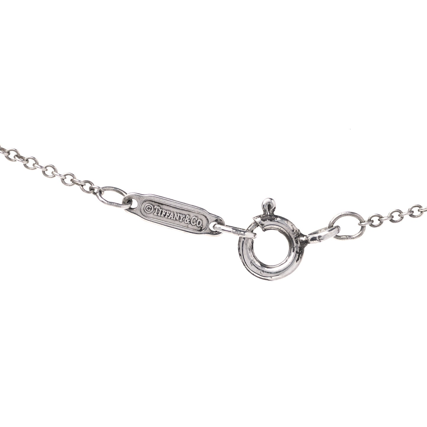 Sterling Silver Return to Tiffany Heart Lock Pendant Necklace