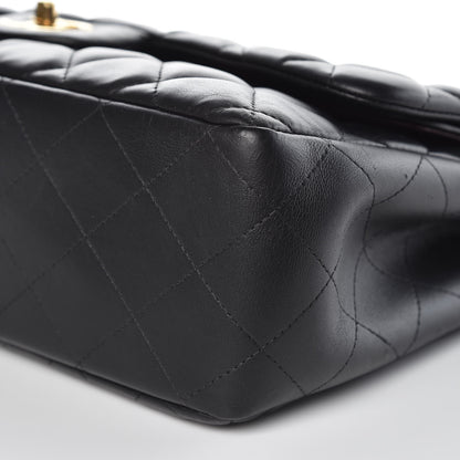 Chanel Lambskin Quilted Jumbo Double Flap Black 6 of 12