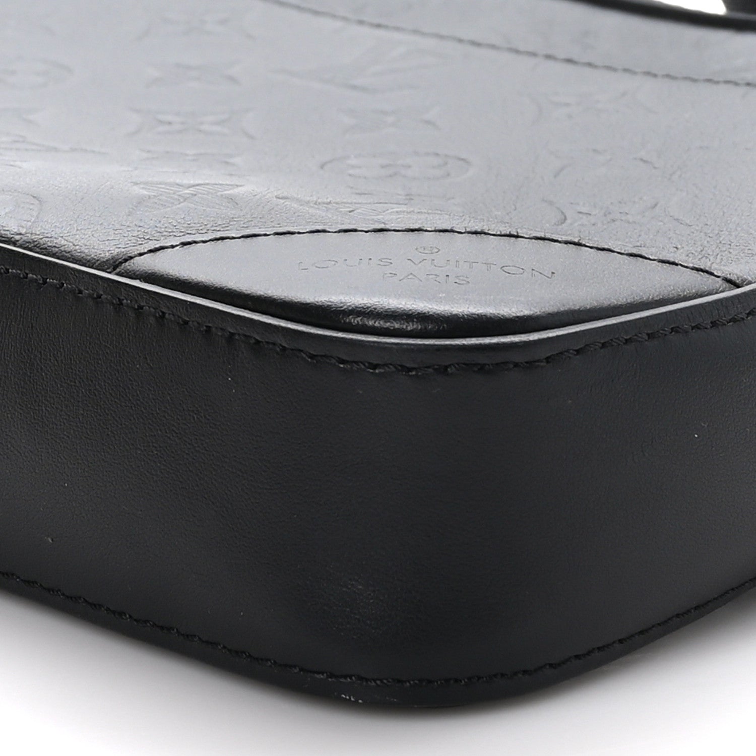 Louis Vuitton LOUIS VUITTON Calfskin Monogram Shadow Duo Messenger Black 9 of 9