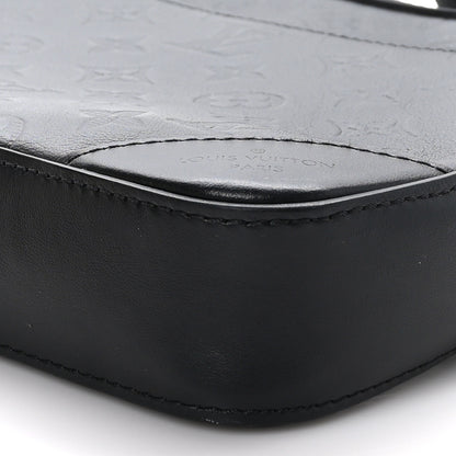 Louis Vuitton LOUIS VUITTON Calfskin Monogram Shadow Duo Messenger Black 9 of 9