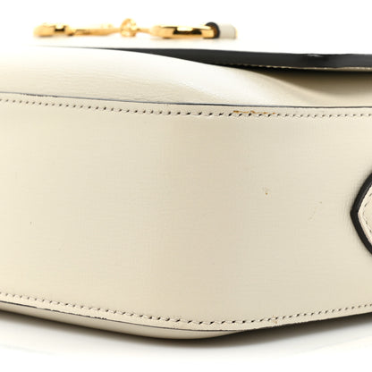 Gucci Azalea Calfskin Small Horsebit 1955 Shoulder Bag Mystic White 8 of 17