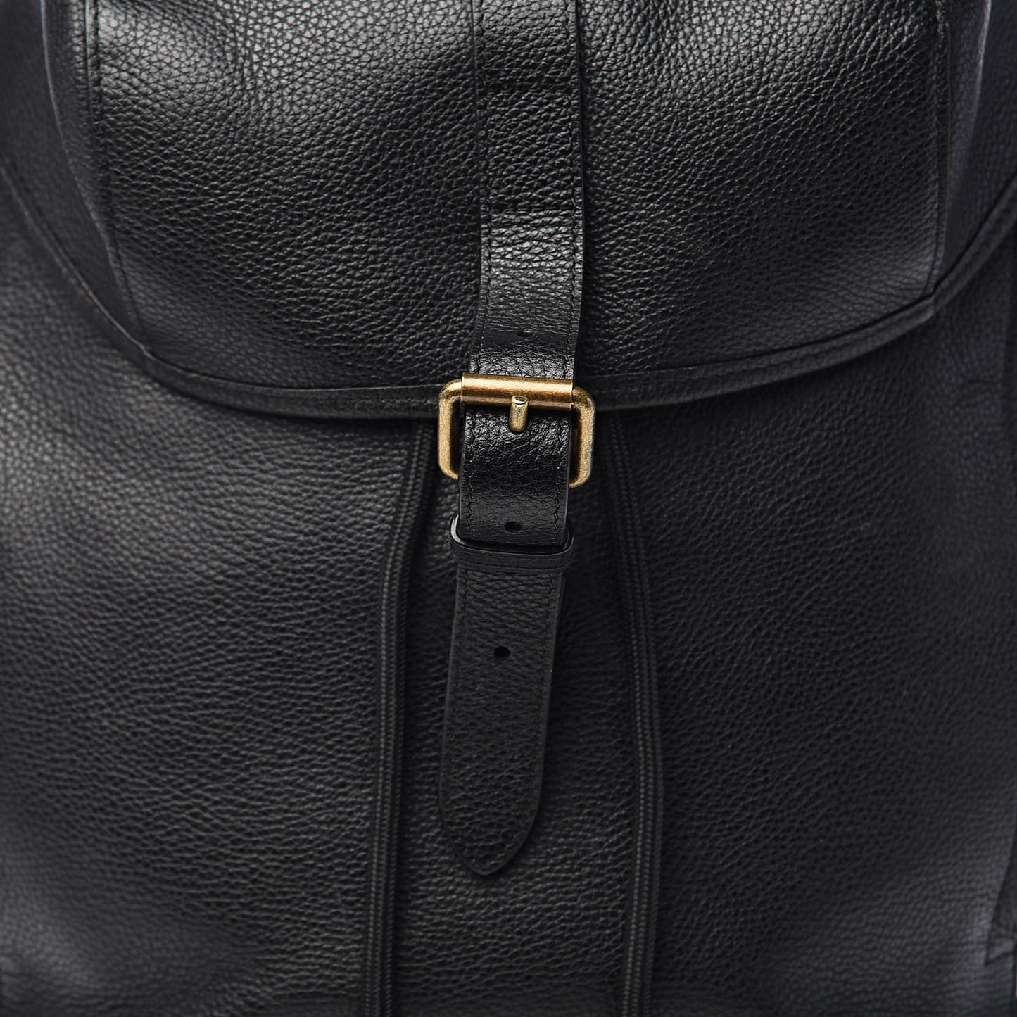 Grain Calfskin Canvas Mega Check Drifton Backpack Black