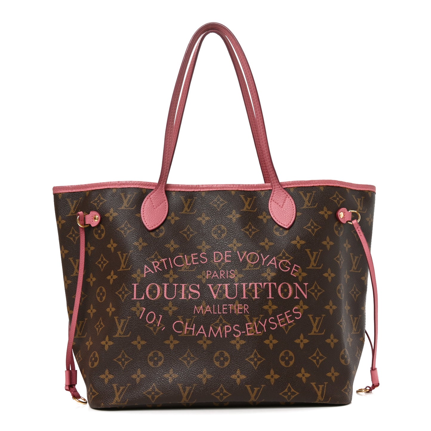 Monogram Articles de Voyage Ikat Neverfull MM Rose Velours
