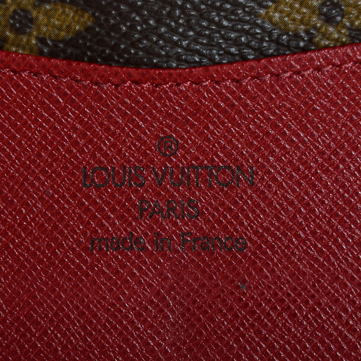 Monogram Josephine Wallet Red