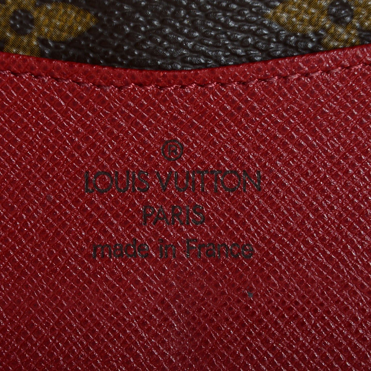 Louis Vuitton Monogram Josephine Wallet Red 6 of 8