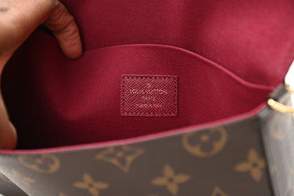 Louis Vuitton Monogram Pochette Felicie Chain Wallet Fuchsia 6 of 10