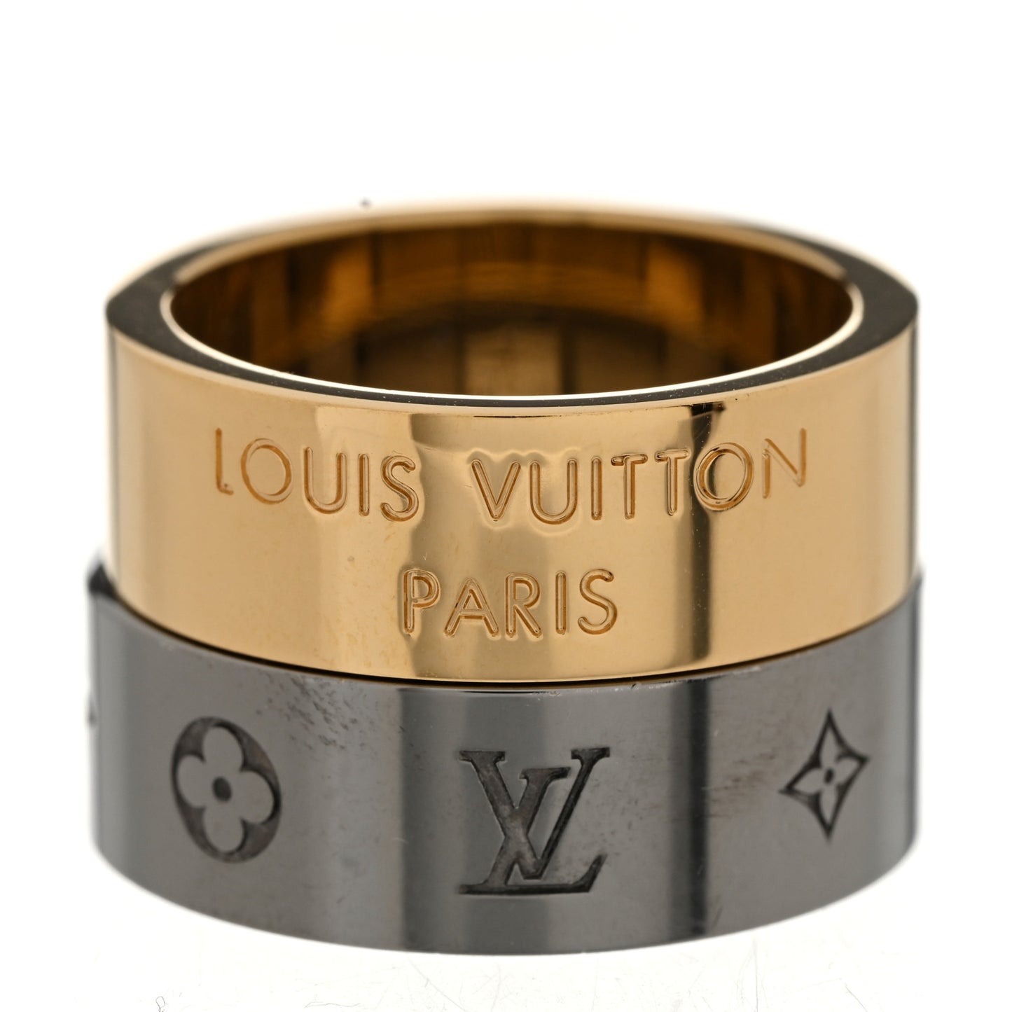 Metal LV Instinct Set of 2 Rings M 63/10.25 Silver Gold