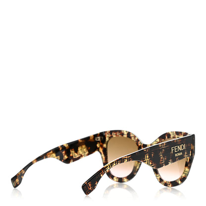 Fendi Acetate Fendi Roma Cat Eye Sunglasses FF 0435/S Havana 4 of 8
