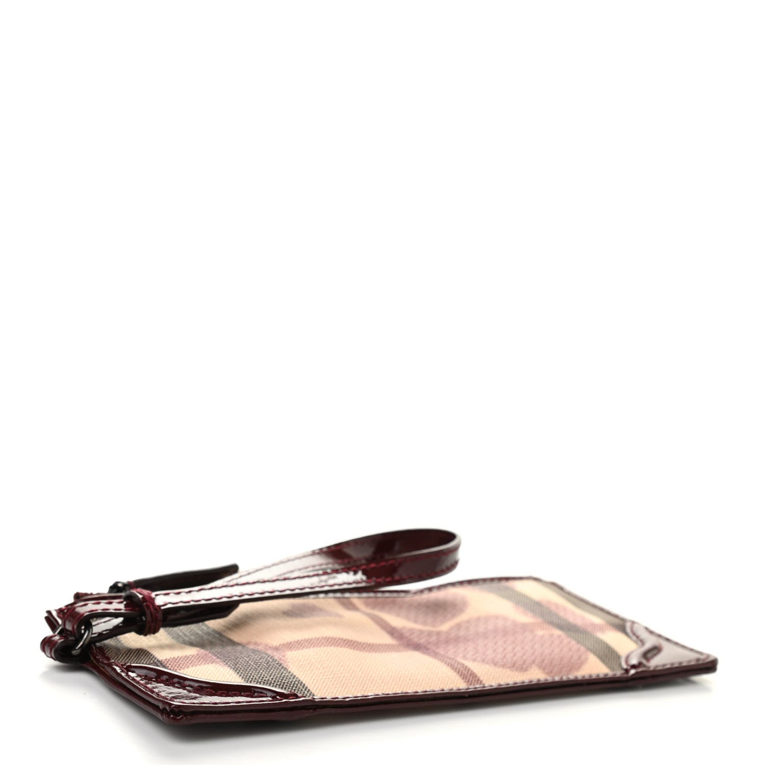 Burberry Nova Check Heart Wristlet Berry Red 4 of 10