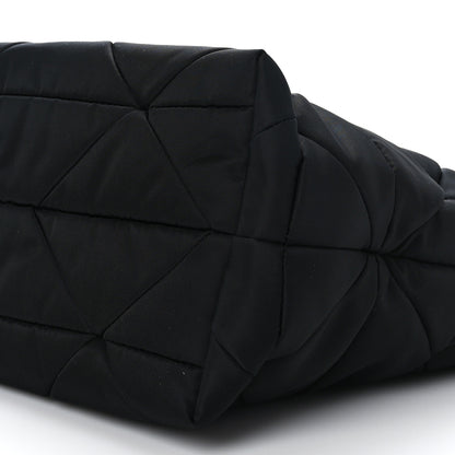 Prada Re-Nylon Nappa Triangle Quilted Padded Double Handled Zip Pocket Tote Black 8 of 8