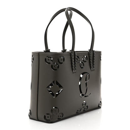 Christian Louboutin Calfskin Loubinthesky Perforated Small Cabata Tote Rocket 4 of 12