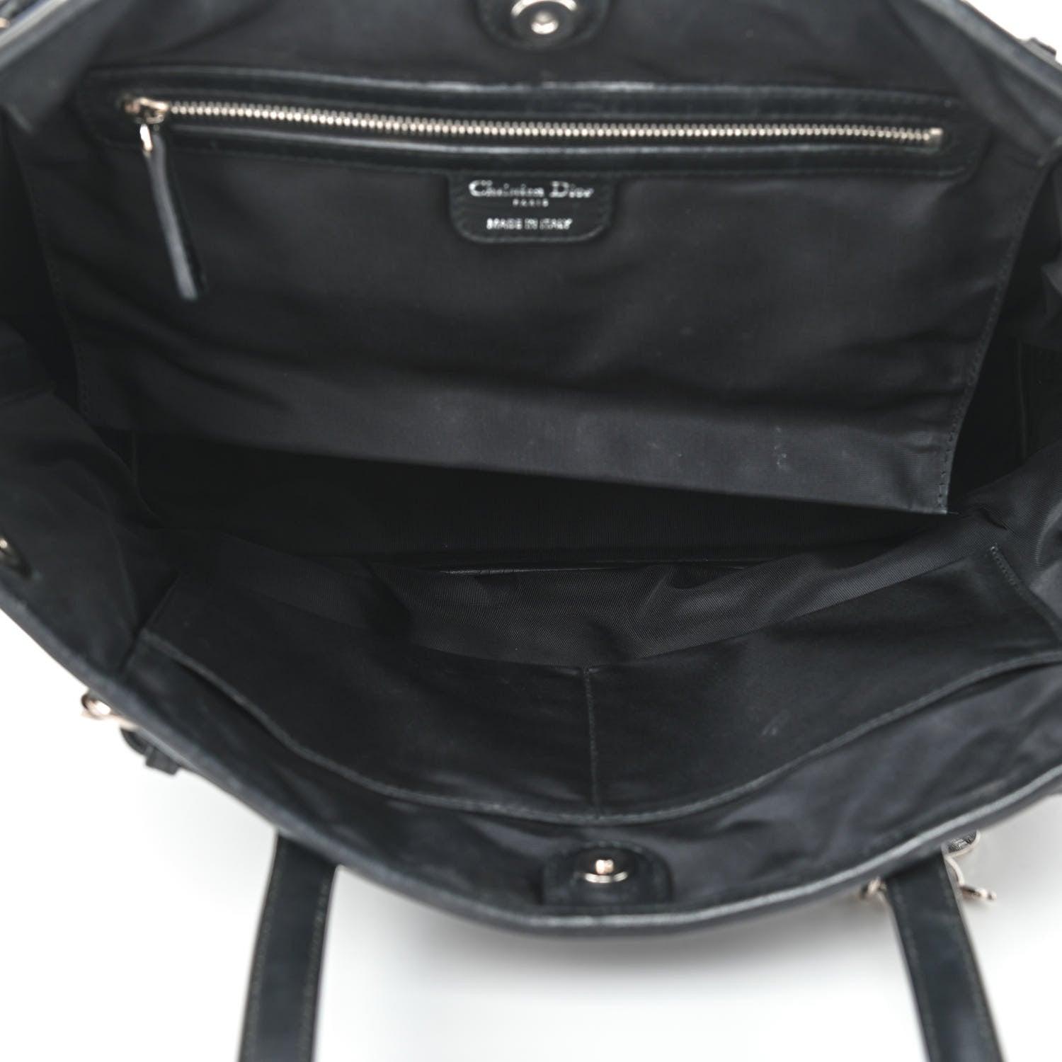 Christian Dior Coated Canvas Cannage Small Panarea Tote Black 4 of 8