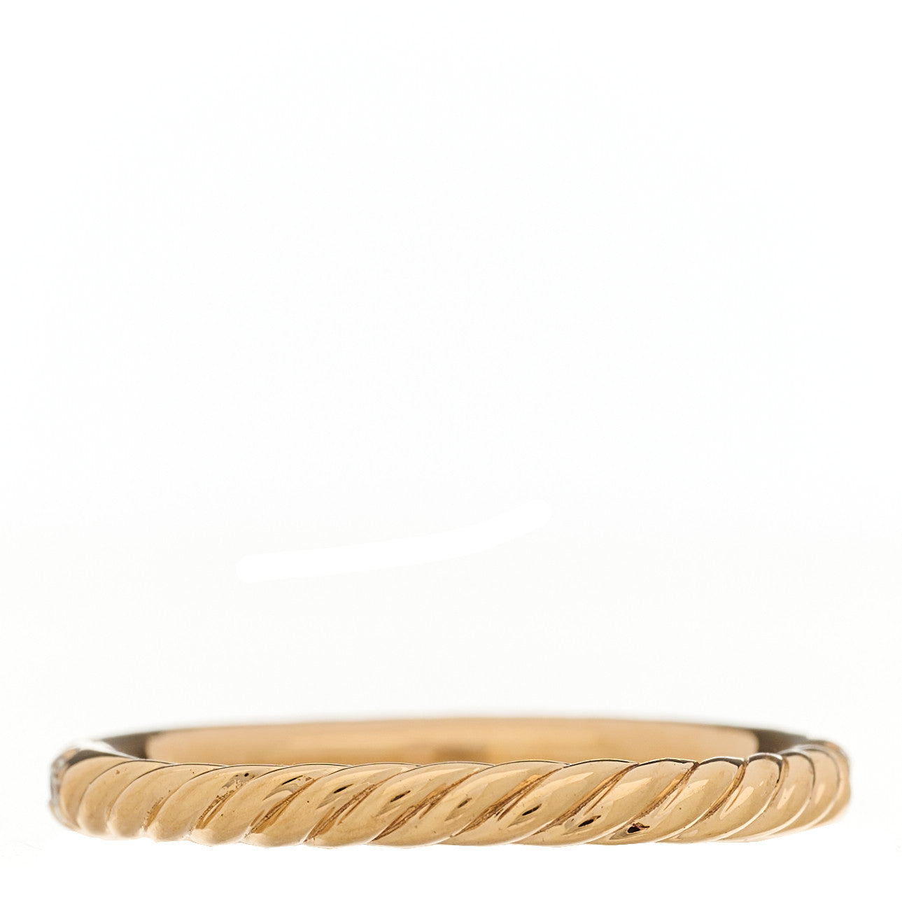 David Yurman 18K Rose Gold Diamond 2mm Cable Collectibles Band Ring 47 4 3 of 4