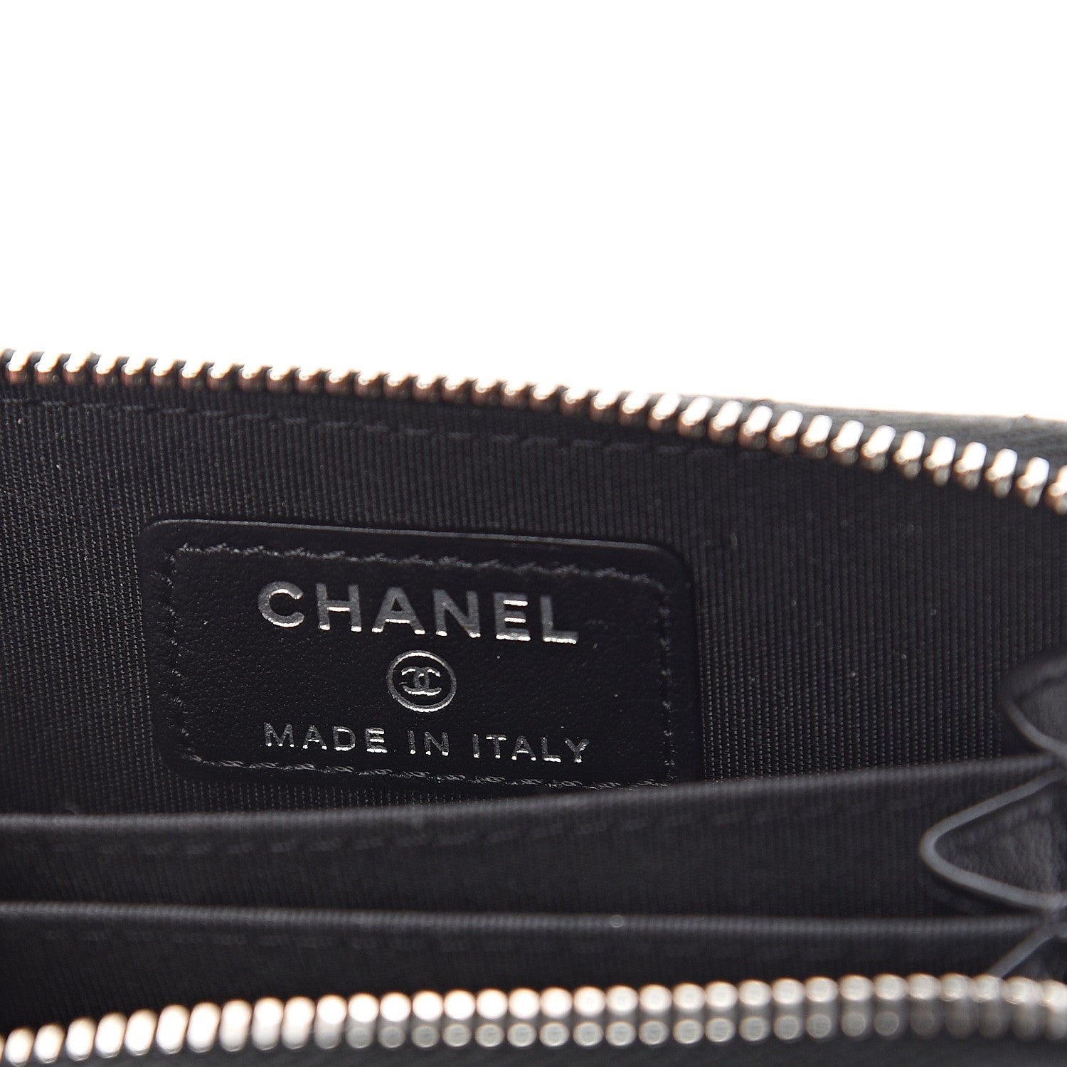 Chanel Caviar Quilted Incognito Zip Coin Purse Black 5 of 6