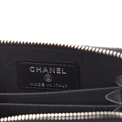 Chanel Caviar Quilted Incognito Zip Coin Purse Black 5 of 6