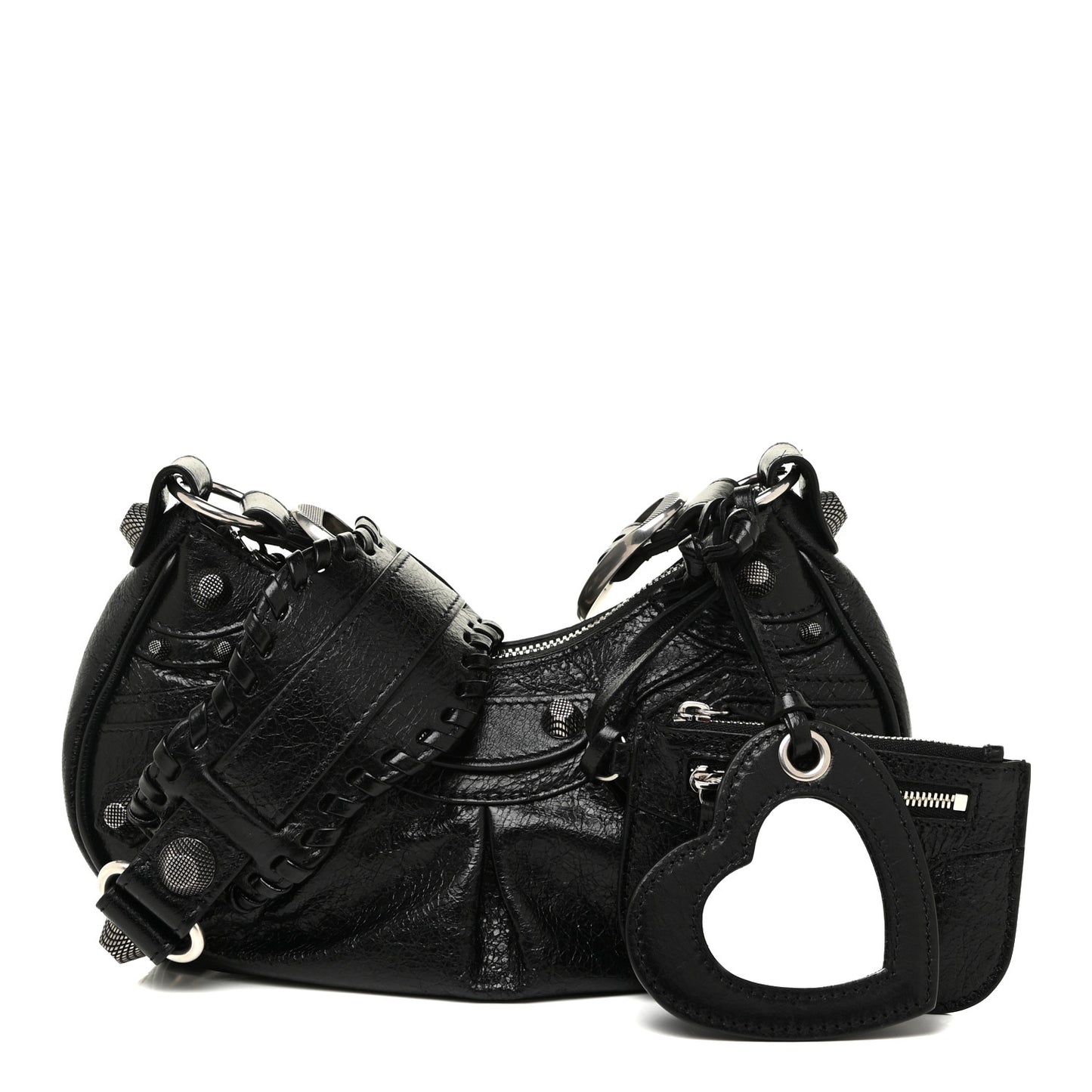 Agneau Arena Le Cagole Shoulder Bag XS Black