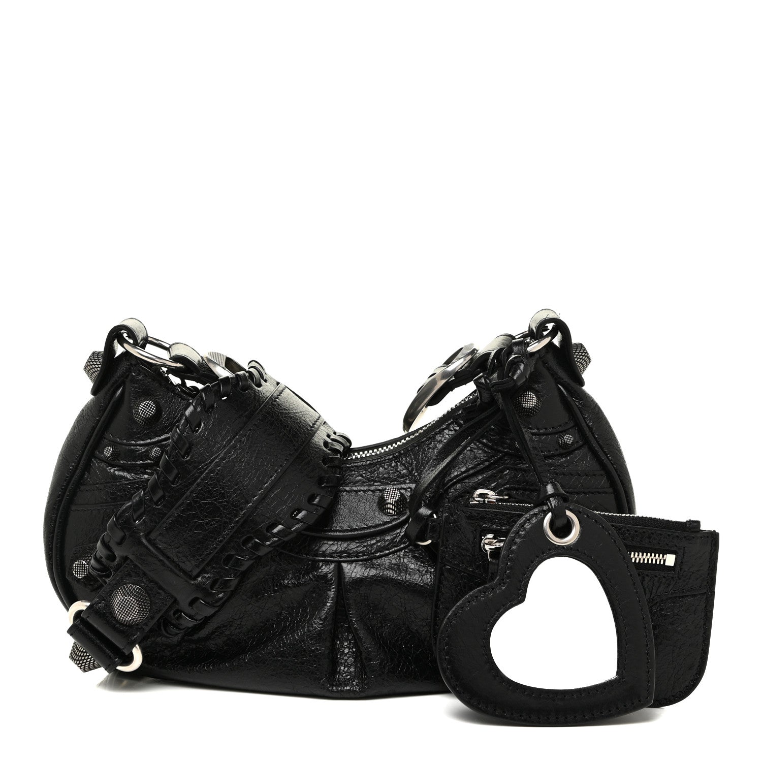 Balenciaga Agneau Arena Le Cagole Shoulder Bag XS Black 1 of 12