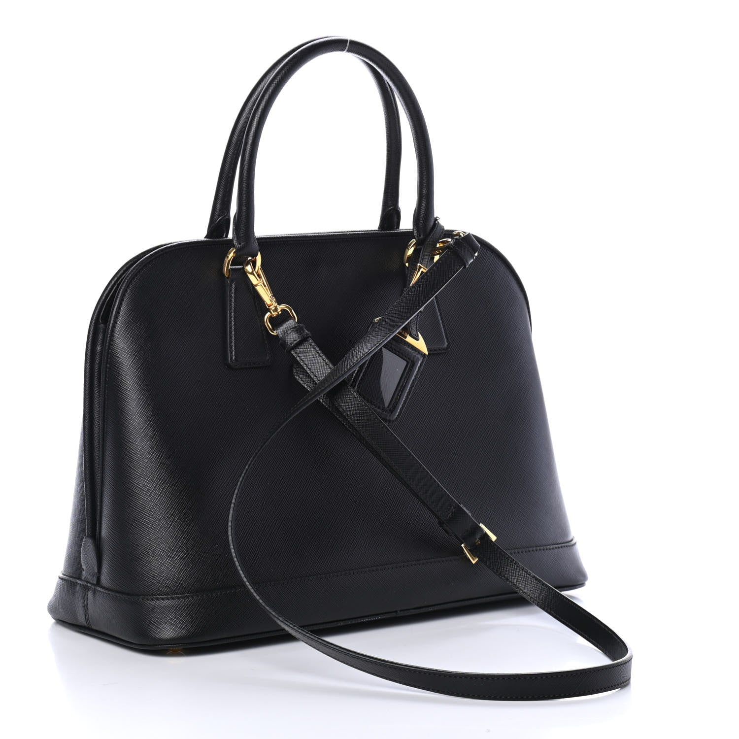 Prada Saffiano Lux Medium Promenade Tote Black 2 of 4