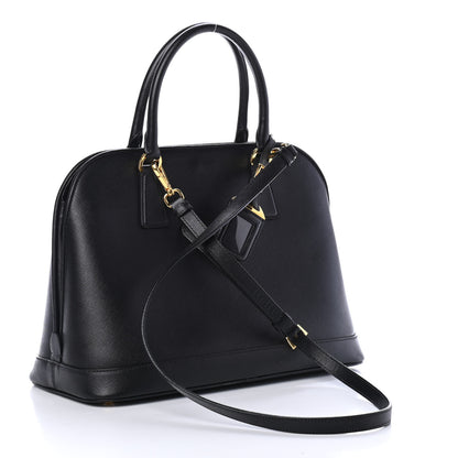 Prada Saffiano Lux Medium Promenade Tote Black 2 of 4