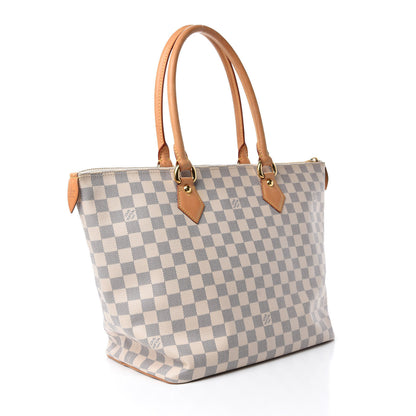 Louis Vuitton Damier Azur Saleya MM 3 of 11