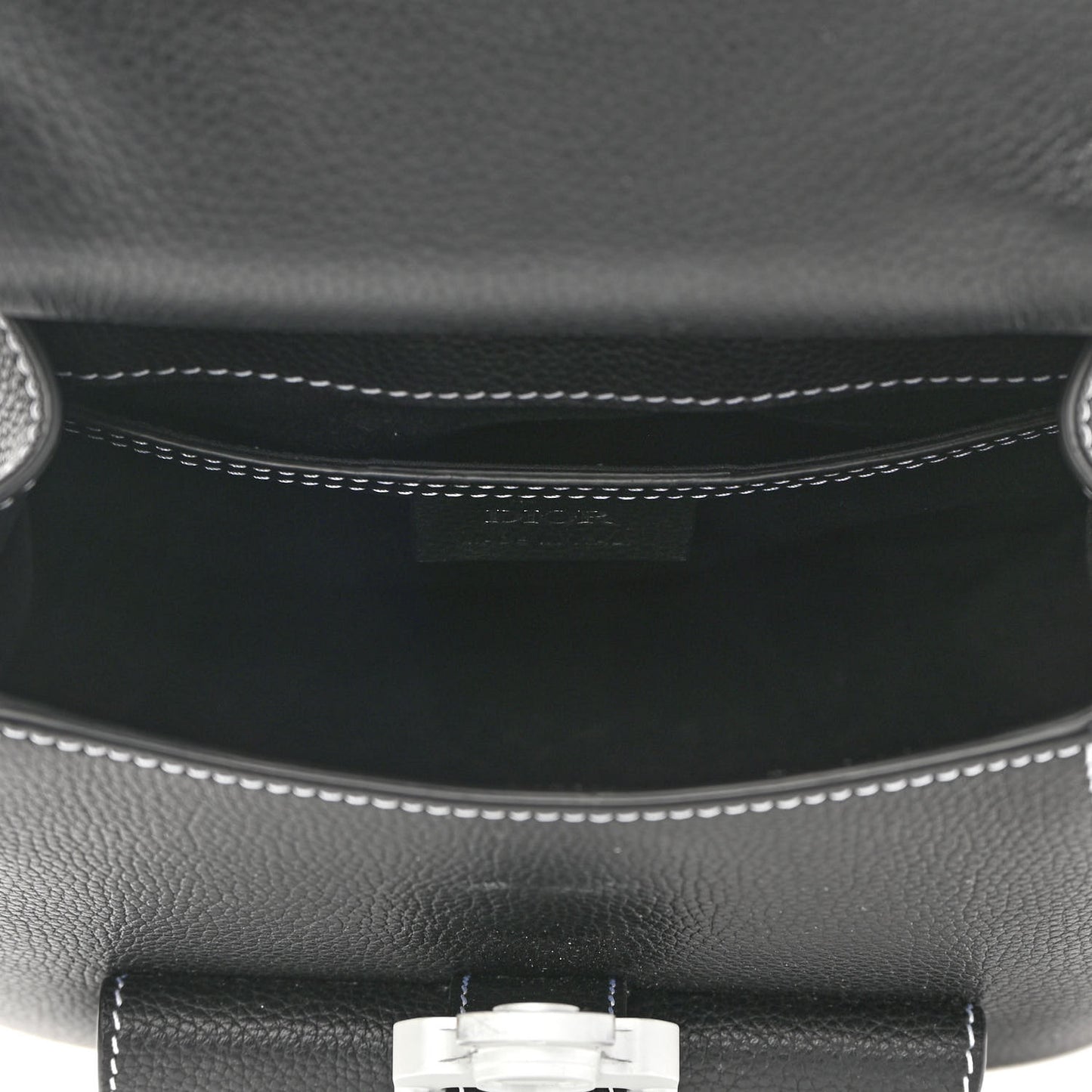 Grained Calfskin Mini Gallop Sling Bag Black