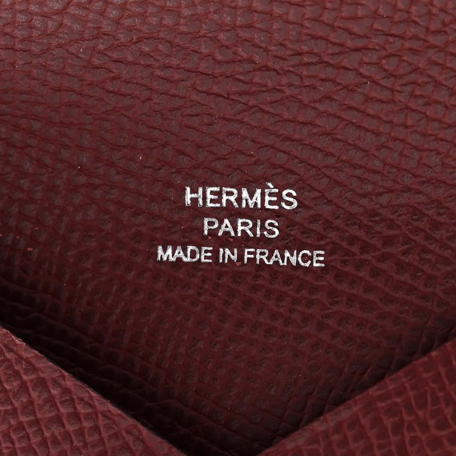 Hermes Epsom Calvi Card Case Rouge H 6 of 9