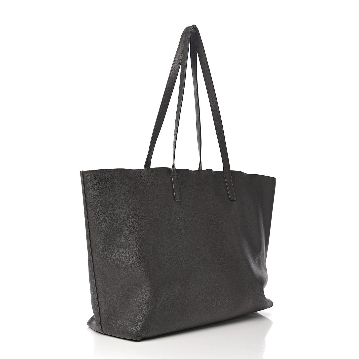 Calfskin Large Shopping Tote Dark Grey