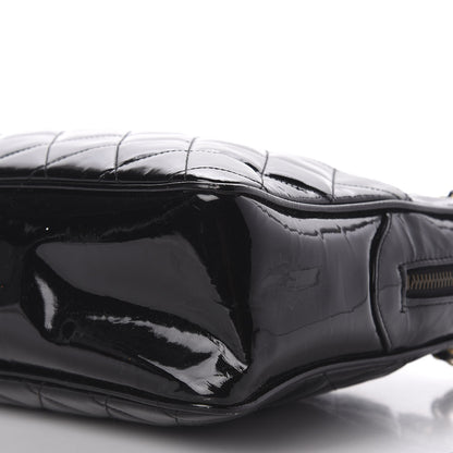 Chanel Patent Quilted Shoulder Bag Black 7 of 9