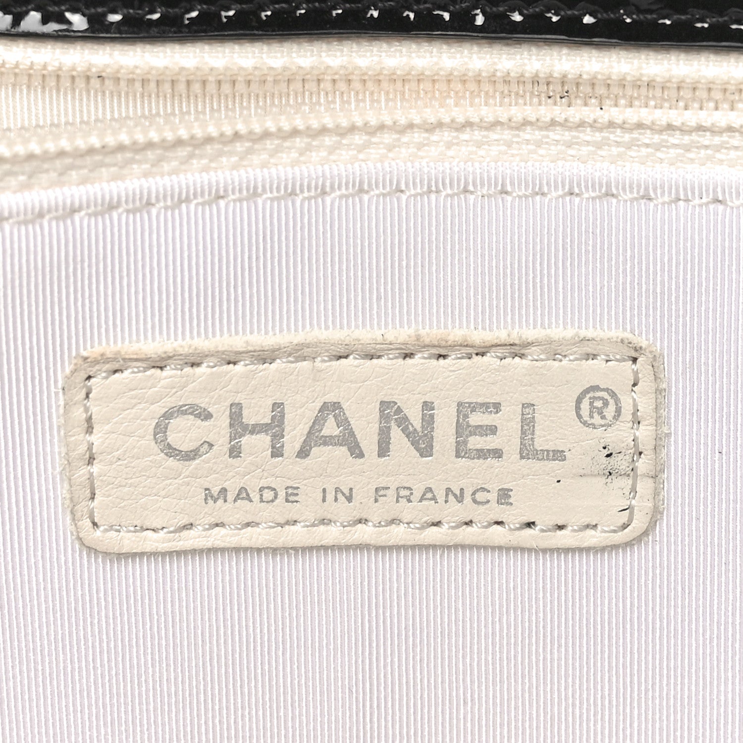 Chanel Patent Terry Ocean Drive Shoulder Bag Black White 7 of 10