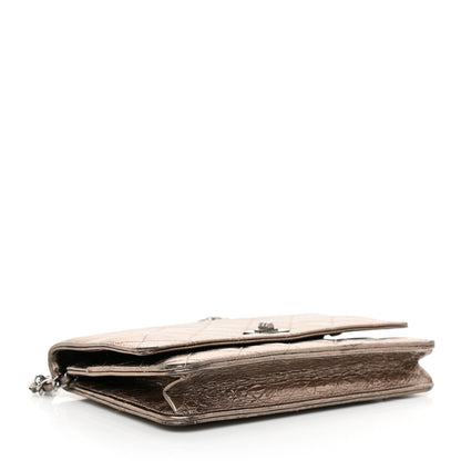 Chanel Metallic Aged Calfskin Quilted Reissue Wallet On Chain WOC Bronze 4 of 11