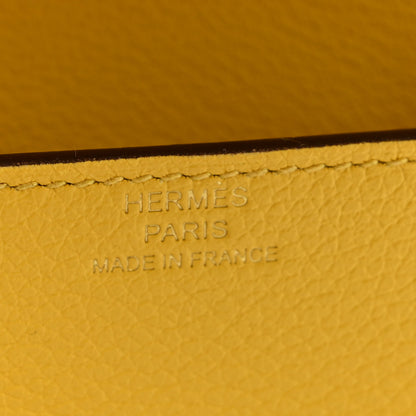 Hermes Evercolor Roulis Slim Wallet Jaune De Naples 7 of 10