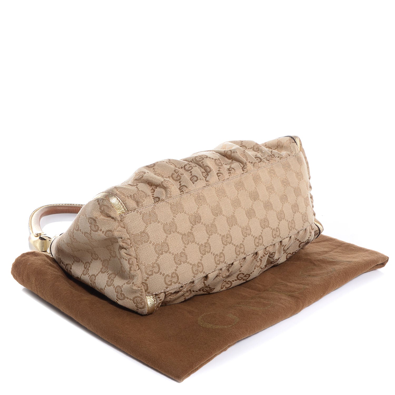 Gucci Monogram Medium D Gold Hobo Metallic Gold 4 of 8