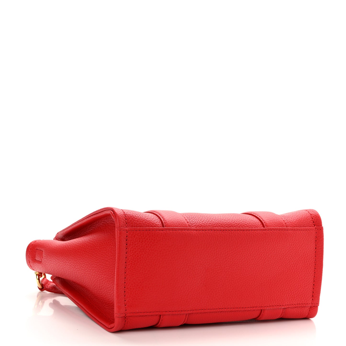 Grained Calfskin Small The Tote Bag True Red