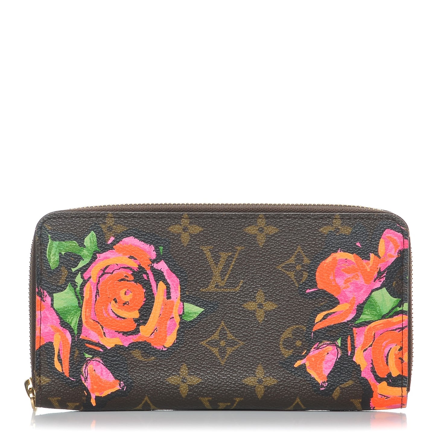 Monogram Roses Zippy Wallet