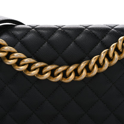 Chanel Caviar Quilted Medium Boy Flap Black 8 of 10