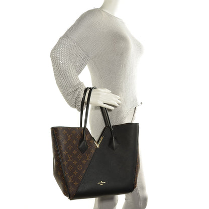 Louis Vuitton Calfskin Monogram Kimono Tote Black 2 of 7